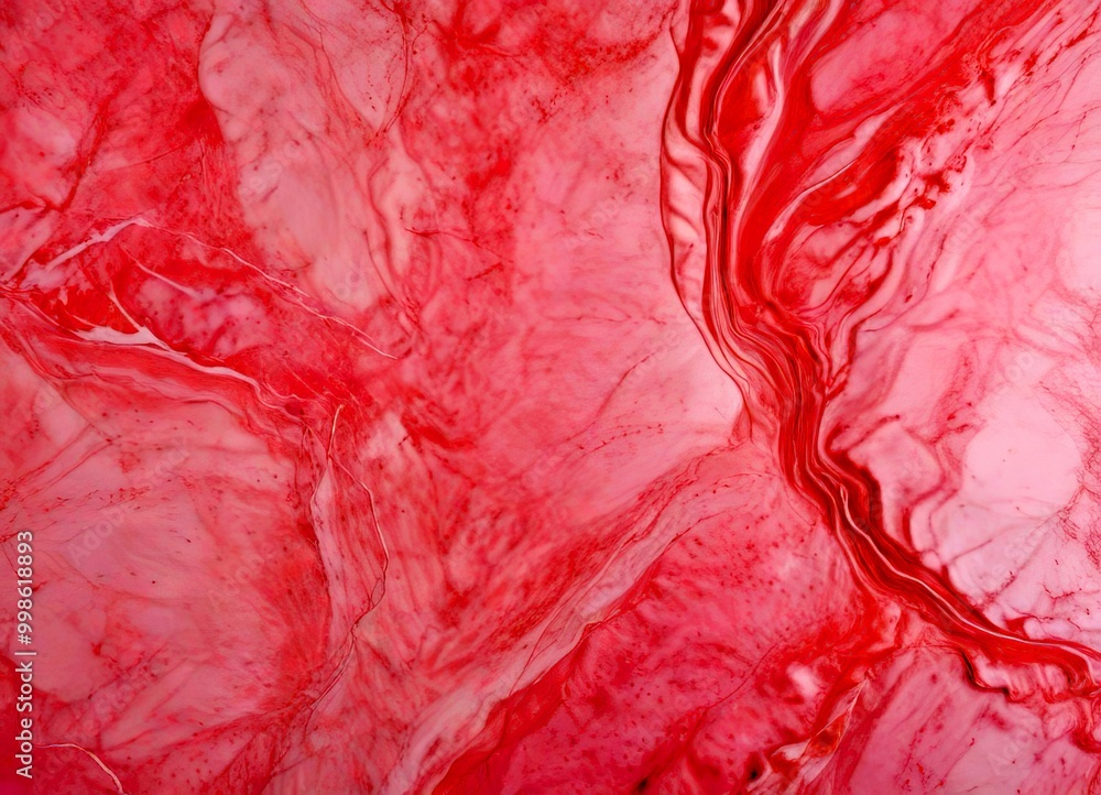 Aufkleber a close-up view pink marble surface with a swirling pattern of lines and curves, creating a sense of movement and fluidity
