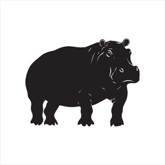 rhino on white background cartoon, animal, vector, illustration, mammal, wild, hippo, rhino, wildlife, bear, nature, zoo, hippopotamus, rhinoceros, art, fun, safari, drawing, comic, elephant, animals,