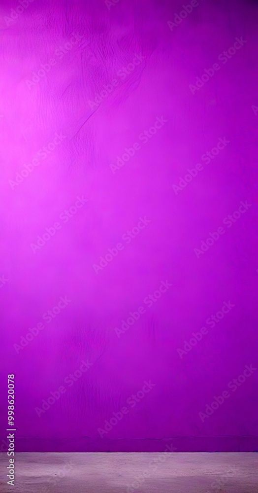 Poster a purple wall with a gray base, featuring a subtle texture and a faint shadow on the right side