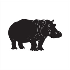 rhino on white background cartoon, animal, vector, illustration, mammal, wild, hippo, rhino, wildlife, bear, nature, zoo, hippopotamus, rhinoceros, art, fun, safari, drawing, comic, elephant, animals,