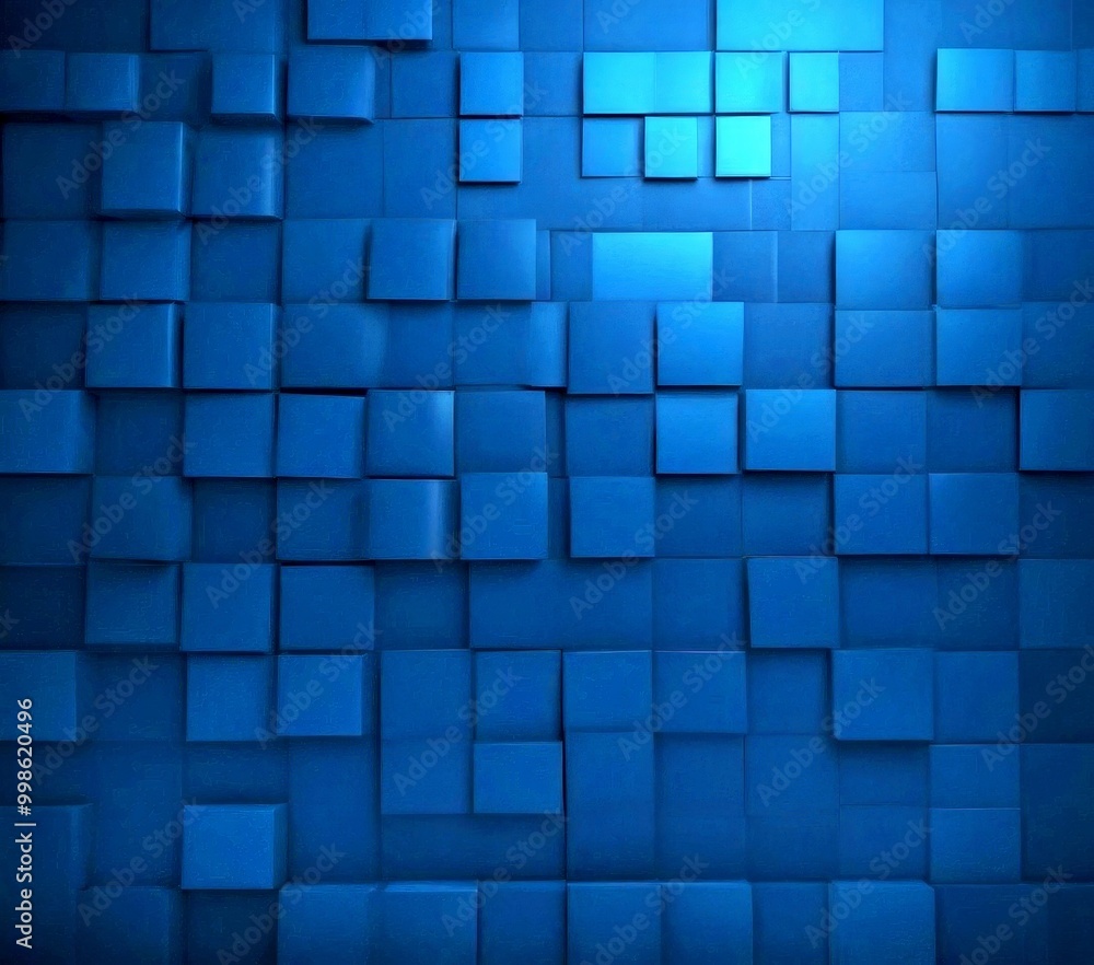 Aufkleber a dark blue background composed of numerous square tiles arranged in a grid-like pattern, creating a visually striking and abstract design