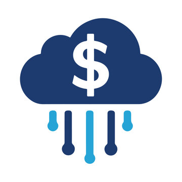 recommend clip art: cloud with dollar silhouette vector icon illustration design