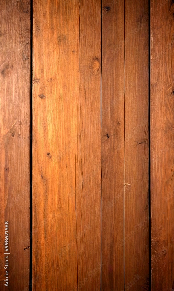 Poster A close-up wooden surface with visible grain and knots, creating a rustic and textured appearance
