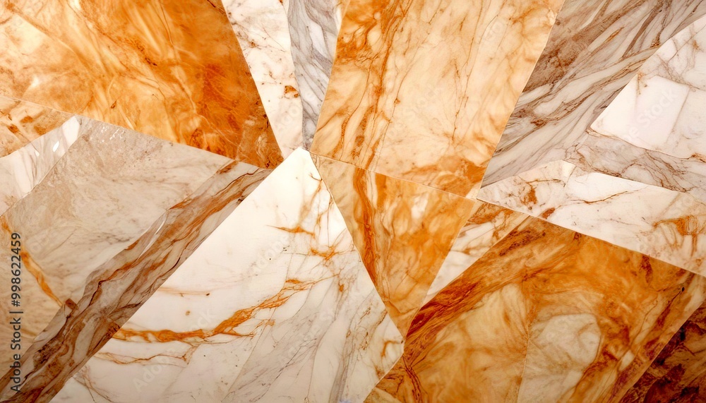 Aufkleber a close-up view marble surface with a geometric pattern of intersecting lines and curves, creating a sense of depth and texture