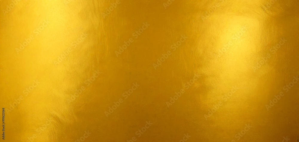 Poster a close-up view shiny, golden surface with a reflective, smooth texture