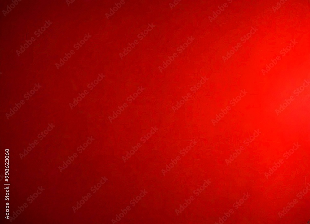 Leinwandbilder A gradient of red, transitioning from a deep red at the top left to a lighter shade at the bottom right, creating a visually striking and abstract background