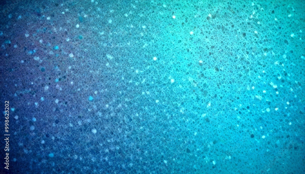 Poster a close-up view textured surface with a gradient of blue and green colors, resembling a water surfac