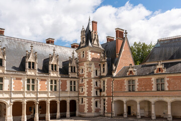 France - Blois - Château de Blois - Courtyard View