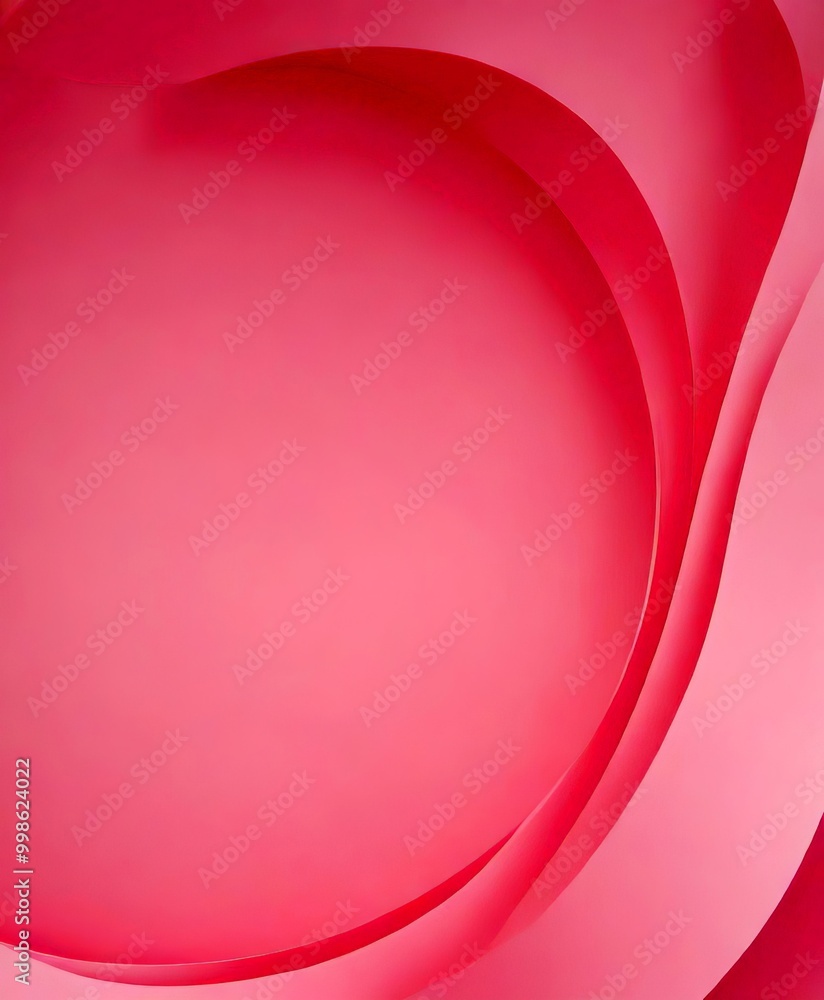 Poster a pink abstract background with curved lines and a smooth gradient, creating a visually appealing an