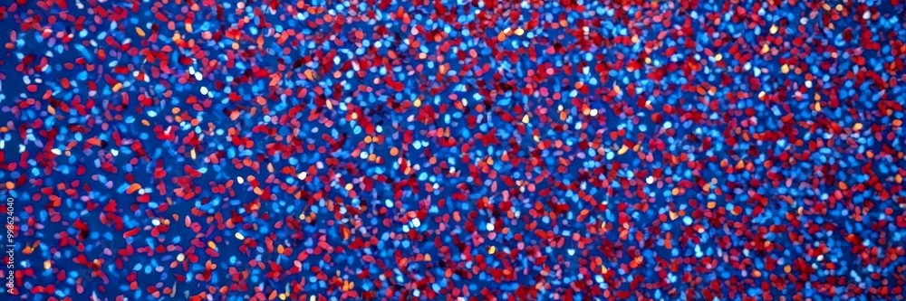 Fototapete a close-up view textured surface with a pattern of multicolored dots or specks, resembling a confetti-like effect