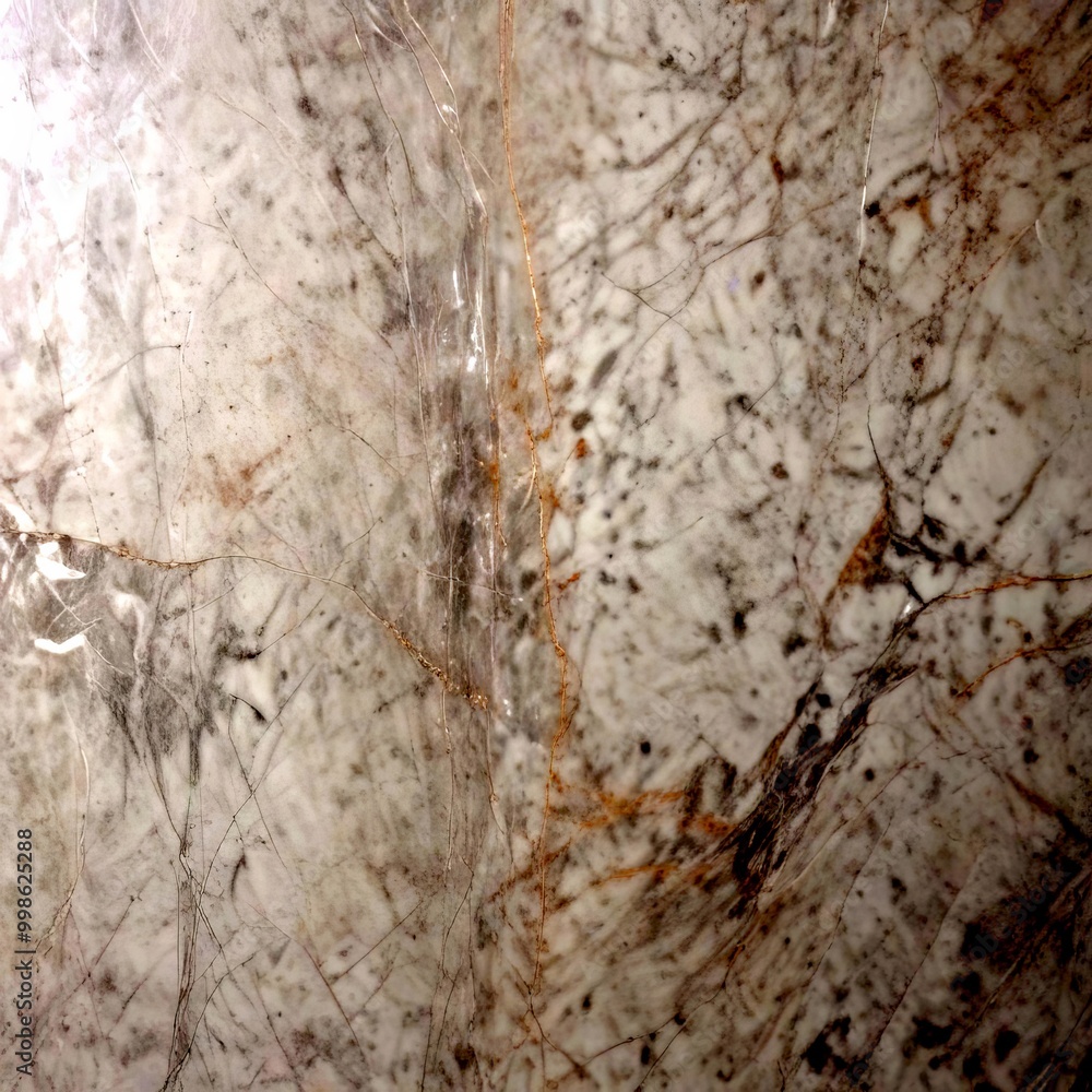 Poster a close-up view marble surface with a textured and irregular pattern of gray and white marble