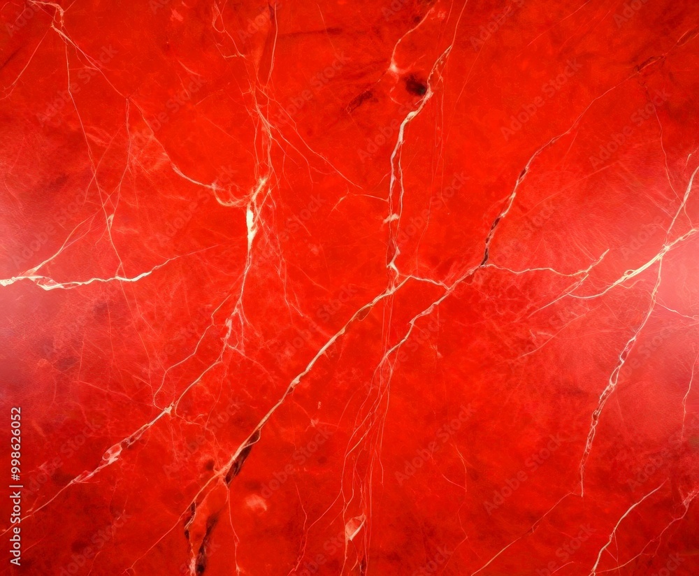 Aufkleber a close-up view red marble surface with a textured and cracked appearance, resembling the natural pa