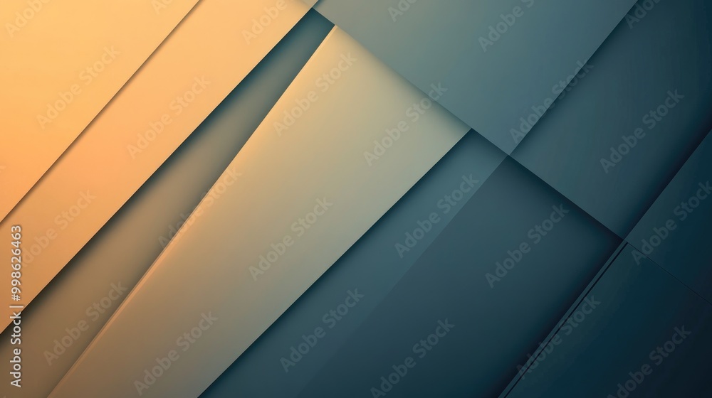 Aufkleber abstract business background with overlapping digital shapes, subtle color gradients, and sleek line