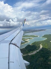 view from the plane