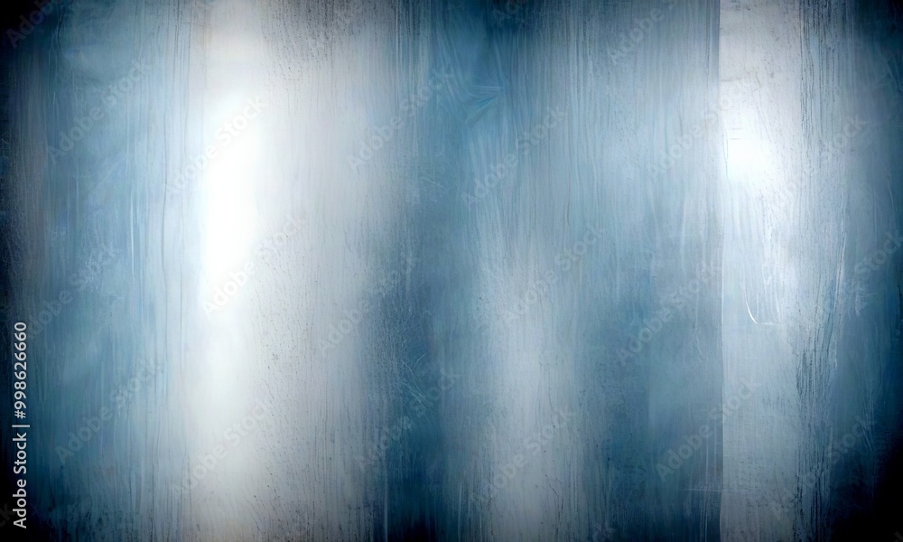 Poster a textured, abstract background with vertical lines and a gradient of blue and white colors