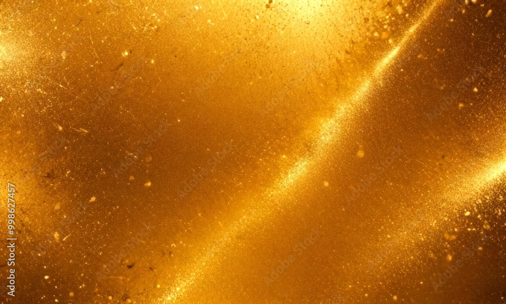 Aufkleber a close-up view textured golden surface, with a diagonal line running across it The surface appears to be made material that resembles metal or glass, with a