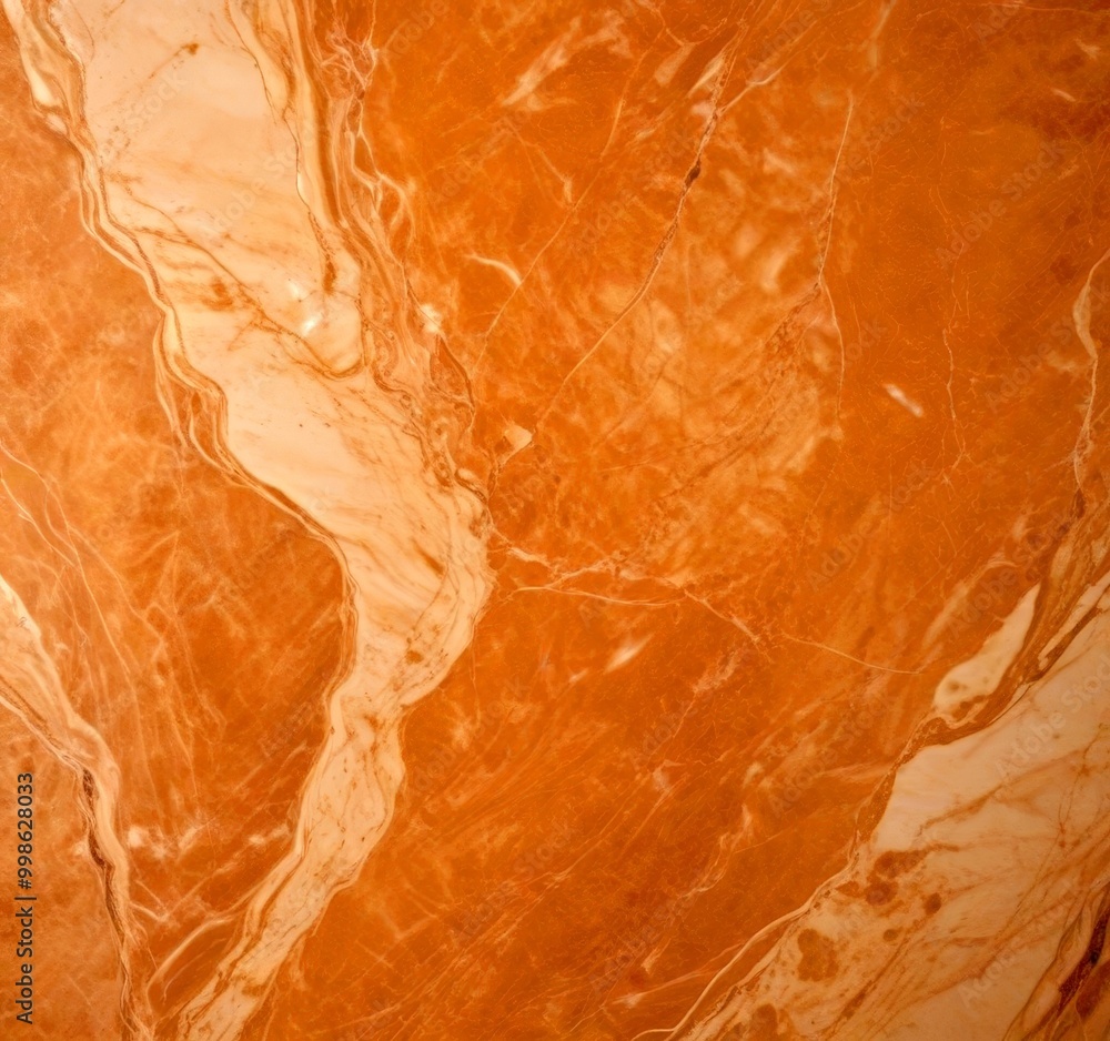 Poster a close-up view marble surface with a marbled pattern of light and dark brown hues, creating a textured and visually appealing surface
