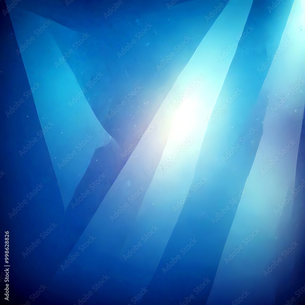 Poster a gradient background with blue and white hues, creating a serene and calming atmosphere