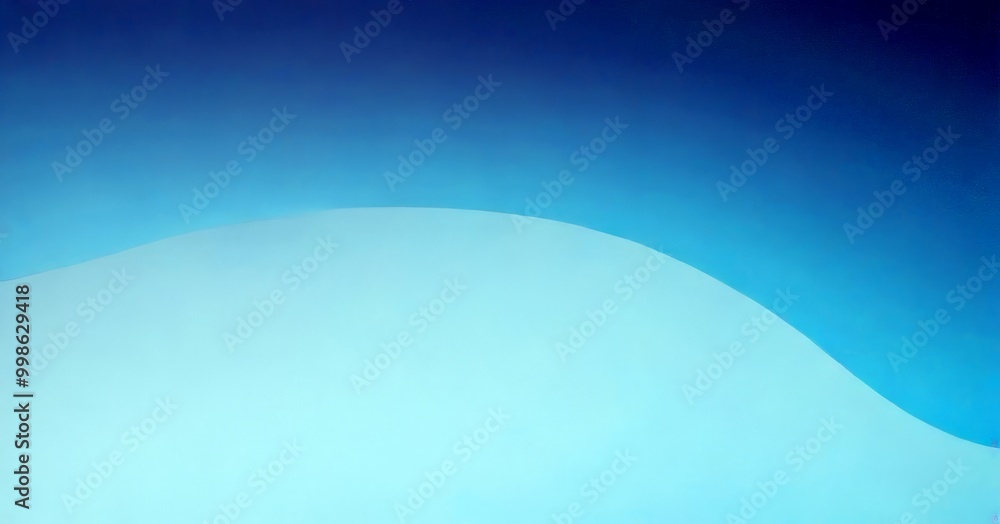 Poster a gradient background transitioning from a deep blue at the top to a lighter blue at the bottom, creating a sense of depth and movement