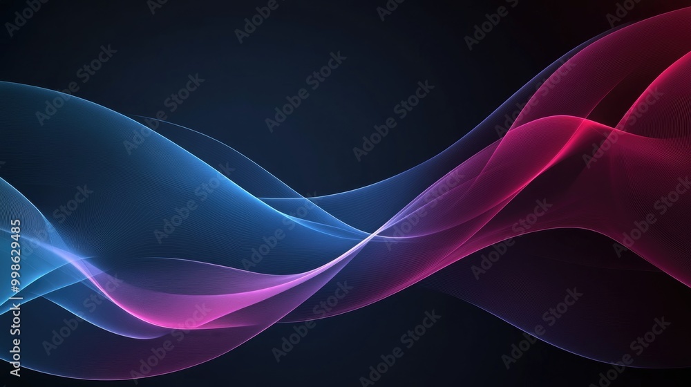 Poster elegant abstract business background with smooth gradients and interconnected lines, symbolizing col