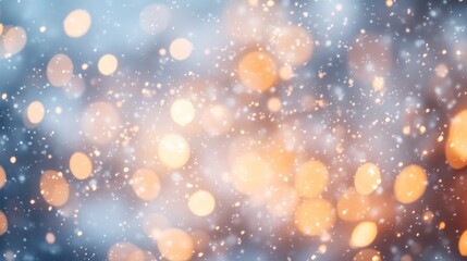 Abstract Blurred Background With Sparkles And Lights.