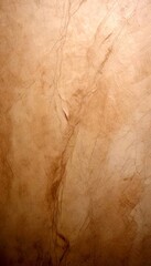 a close-up view textured beige marble surface, with a subtle pattern of cracks and lines running vertically across the