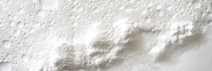 Fototapeta premium Popcorn ceiling texture, capturing the rough, bubbly surface in white