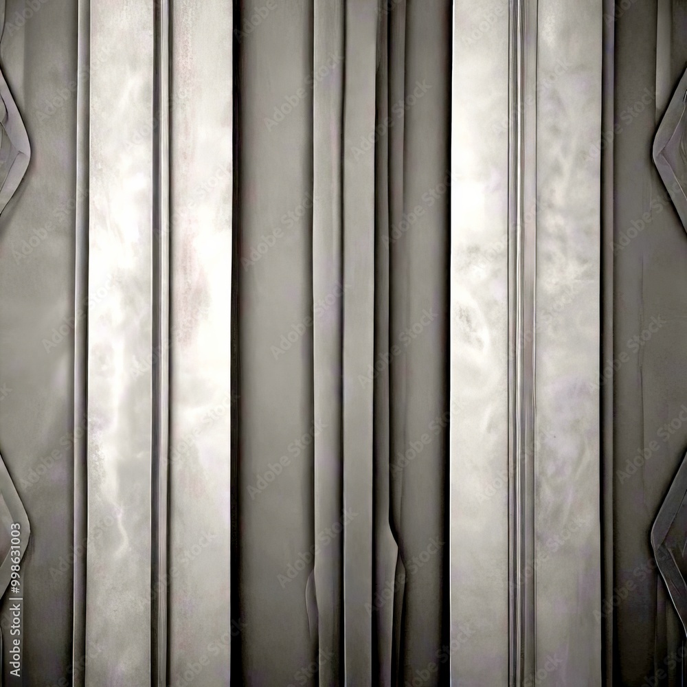 Leinwandbilder a close-up view textured gray wall with vertical lines running across it, creating a repeating pattern