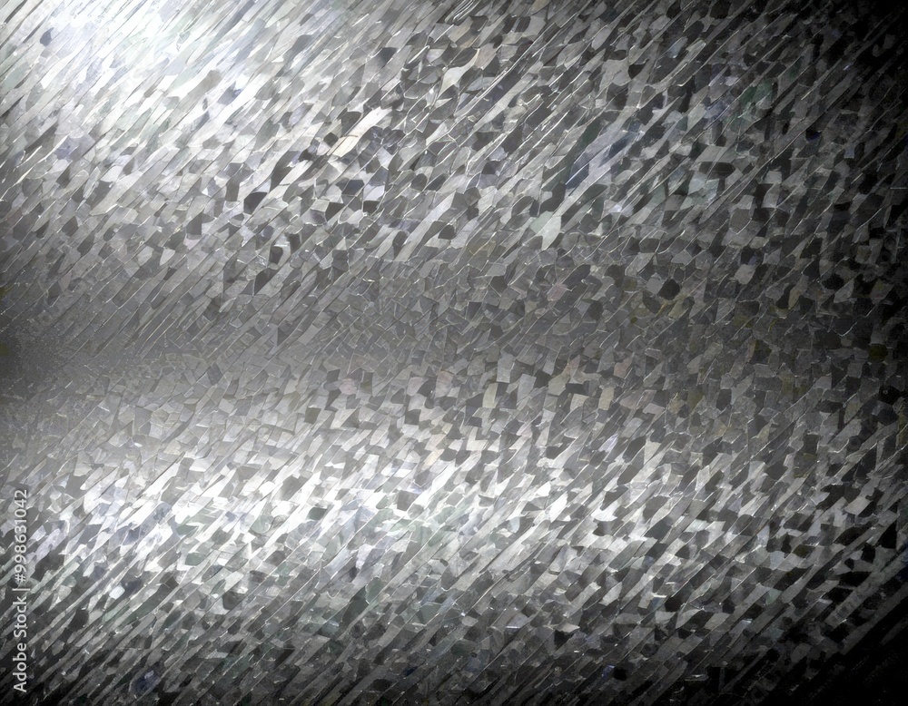 Fototapete a dark, textured background with a diagonal pattern of small, square shapes in varying shades of black, creating a sense of depth and movement