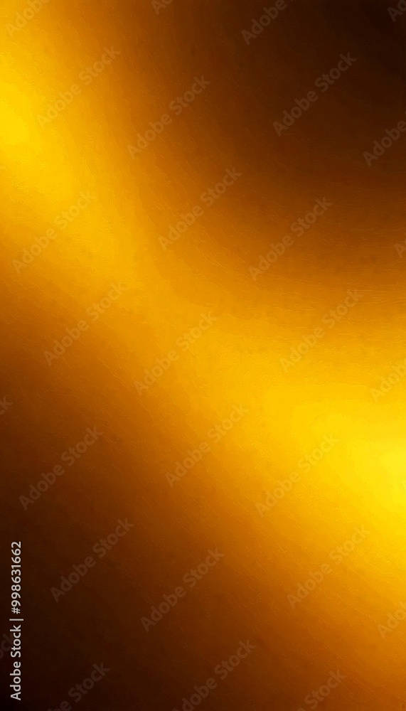 Leinwandbilder a gradient of warm colors, transitioning from a deep brown at the top to a bright yellow at the bottom The gradient is smooth and continuous, creating a sense