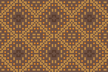 Arabic Ikat Pattern Dressfolk Embroidery, Aztec Geometric Ornament Print. Design for Carpet, Wallpaper, Clothing, Wrapping, Fabric