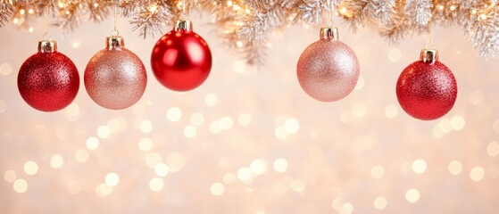 Merry Christmas and Happy New Year holiday background