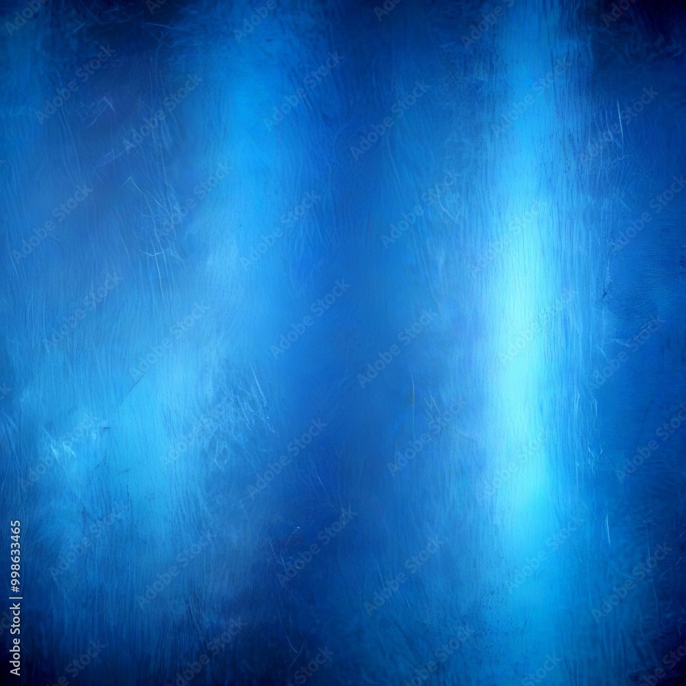 Poster a textured blue background with a gradient effect, creating a sense of depth and movement