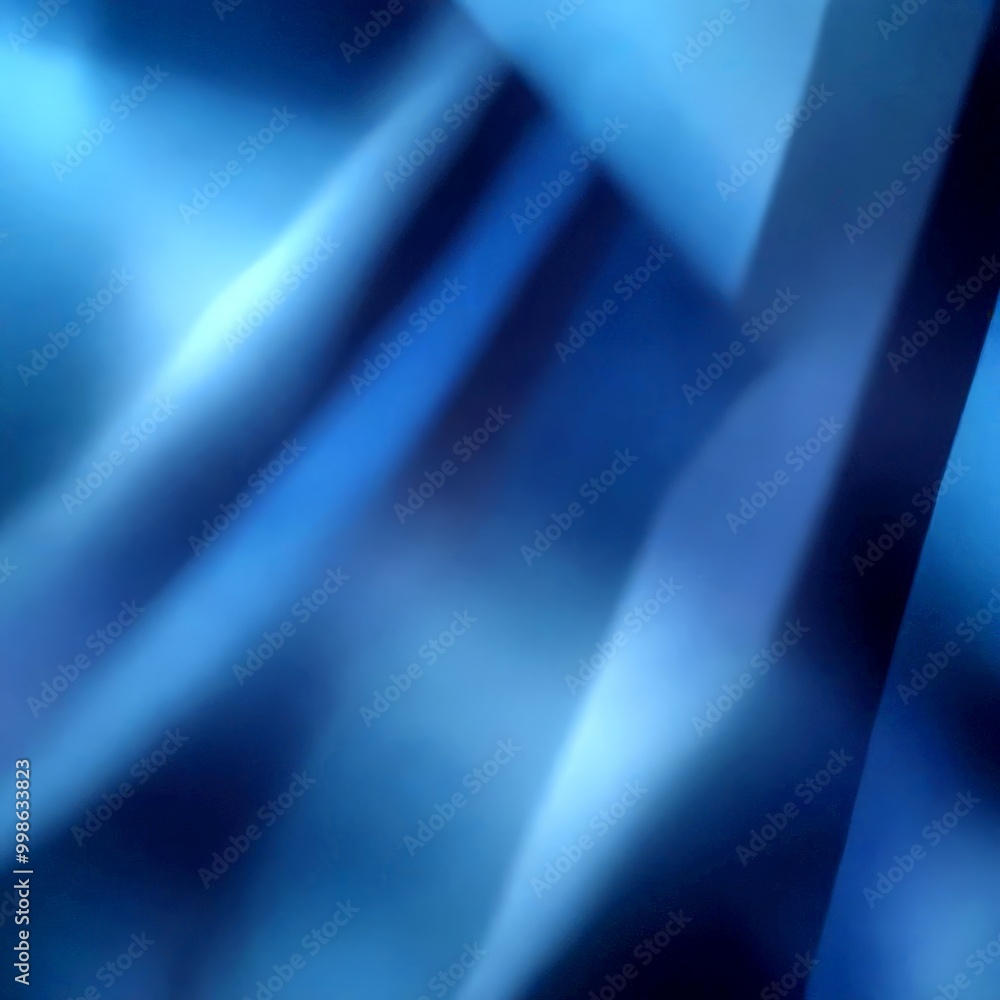 Poster a blurred, abstract representation blue fabric or material, with diagonal lines and a gradient effect, creating a sense of movement and depth