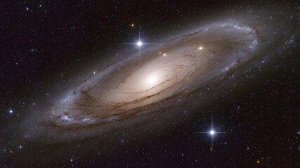 Fototapeta premium The Galaxy with stars