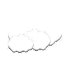white cloud on blue background