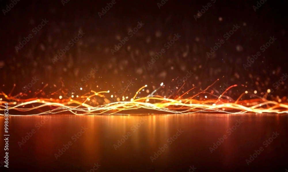 Aufkleber a dynamic scene of light and shadow, with a dark background that gradually transitions into a lighter one, creating a sense of depth and movement The light source is located
