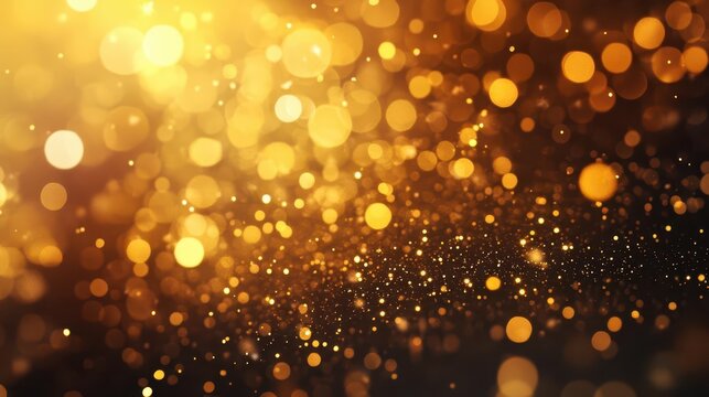 opulent gold bokeh background with shimmering particles luxurious texture perfect for awards ceremonies or highend events warm inviting glow with depth and dimension