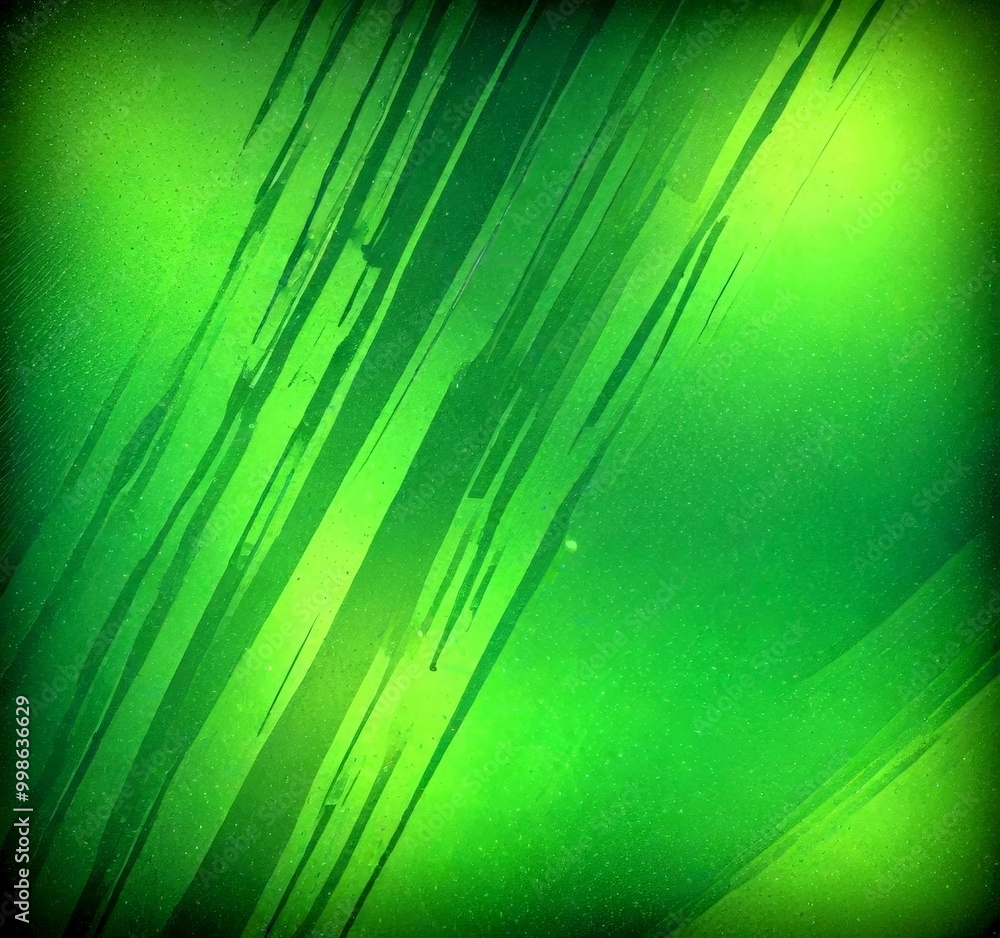 Aufkleber a green abstract background with diagonal lines and splatters, creating a dynamic and textured appearance