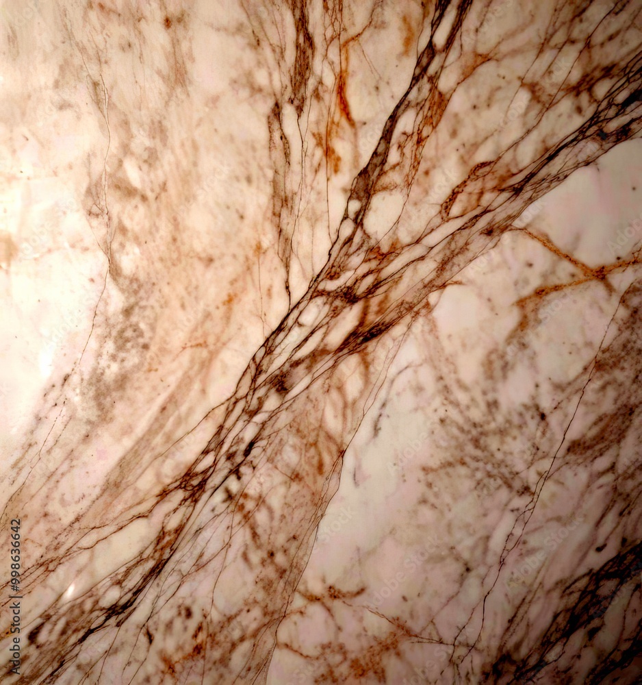 Aufkleber marble surface with a subtle pattern of lines and swirls in various shades of white, beige, and brow