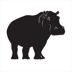 rhino on white background cartoon, animal, vector, illustration, mammal, wild, hippo, rhino, wildlife, bear, nature, zoo, hippopotamus, rhinoceros, art, fun, safari, drawing, comic, elephant, animals,