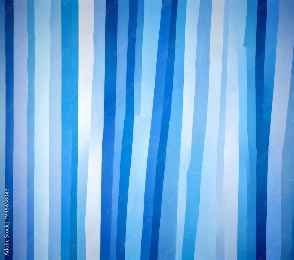 Aufkleber a vertical striped pattern in shades of blue, with the stripes varying in width and the vertical ori