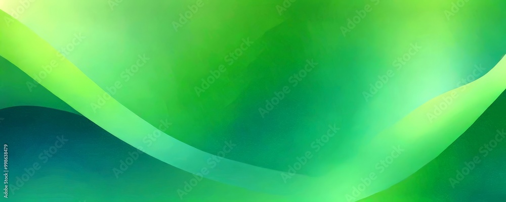 Poster a gradient background with a blend of green and blue hues, creating a soothing and calming atmosphere