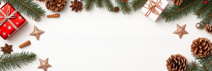 Merry Christmas and Happy New Year holiday background