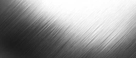 A sleek, brushed metal surface with a reflective finish, ideal for backgrounds or design projects.