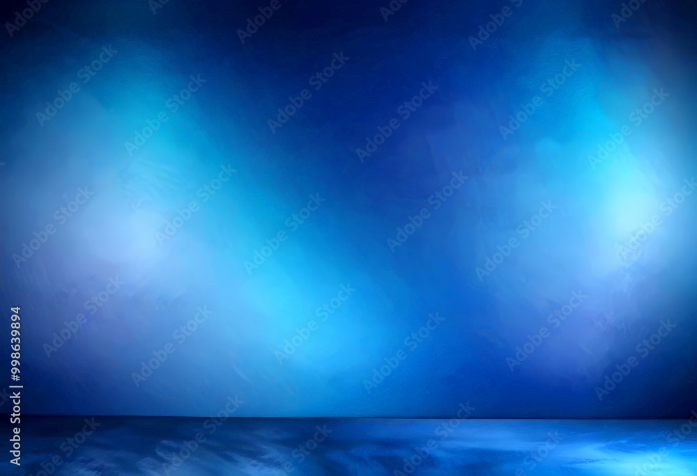 Poster a serene, abstract blue and white gradient background, with a subtle gradient effect transitioning from deep blue to lighter blue at the edges The