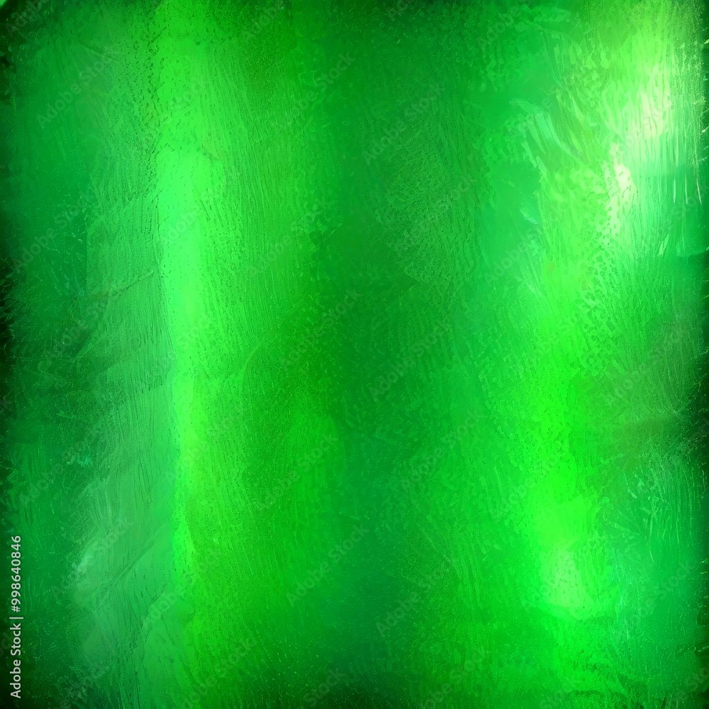 Poster a textured green background with a gradient effect, resembling a watercolor painting or a frosted gl