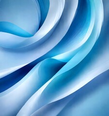 a close-up view of abstract blue and white wave-like patterns, creating a sense of movement and fluidity
