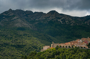 Scenic landscape of Elba Island in Italy, Europe
