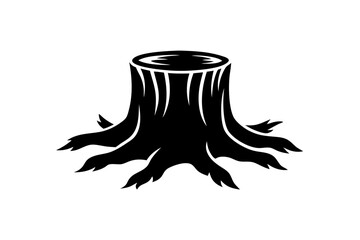 tree stump silhouette icon - Transparent Background Clip art 
